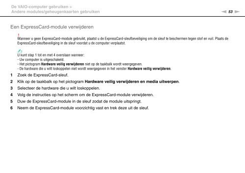 Sony VPCS11B7E - VPCS11B7E Mode d'emploi N&eacute;erlandais