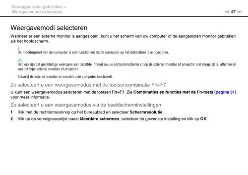 Sony VPCS11B7E - VPCS11B7E Mode d'emploi N&eacute;erlandais