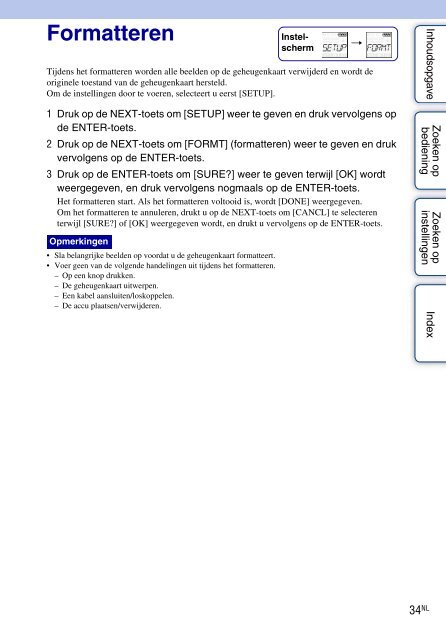 Sony HDR-AS30 - HDR-AS30 Guide pratique N&eacute;erlandais