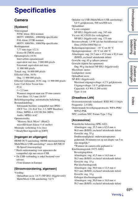 Sony HDR-AS30 - HDR-AS30 Guide pratique N&eacute;erlandais