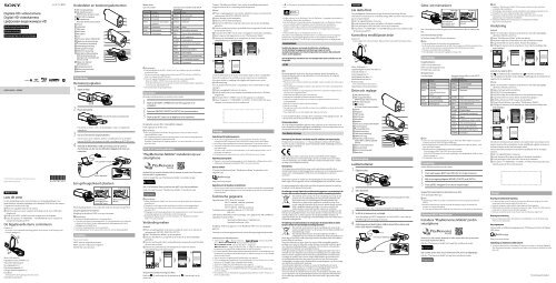 Sony HDR-AS30 - HDR-AS30 Consignes d&rsquo;utilisation Su&eacute;dois