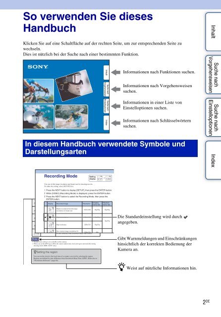 Sony HDR-AS30 - HDR-AS30 Guide pratique Allemand