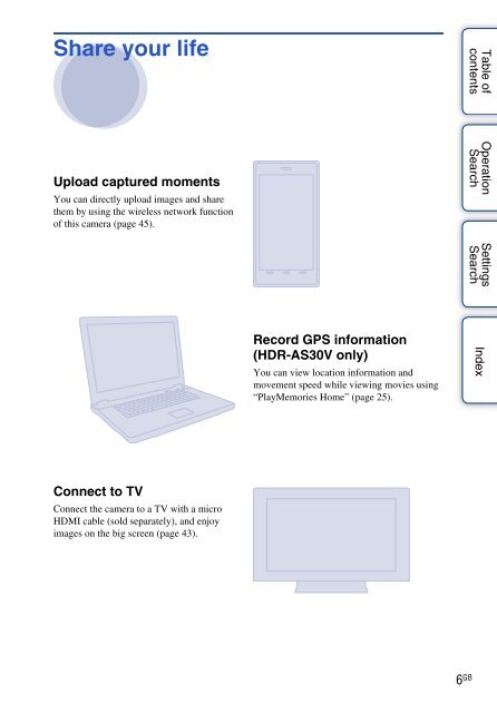 Sony HDR-AS30 - HDR-AS30 Guide pratique Anglais