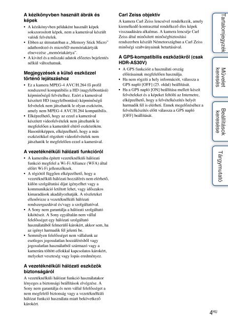 Sony HDR-AS30 - HDR-AS30 Guide pratique Hongrois