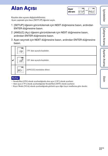 Sony HDR-AS30 - HDR-AS30 Guide pratique Turc