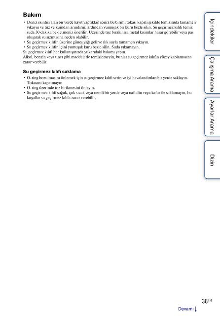 Sony HDR-AS30 - HDR-AS30 Guide pratique Turc