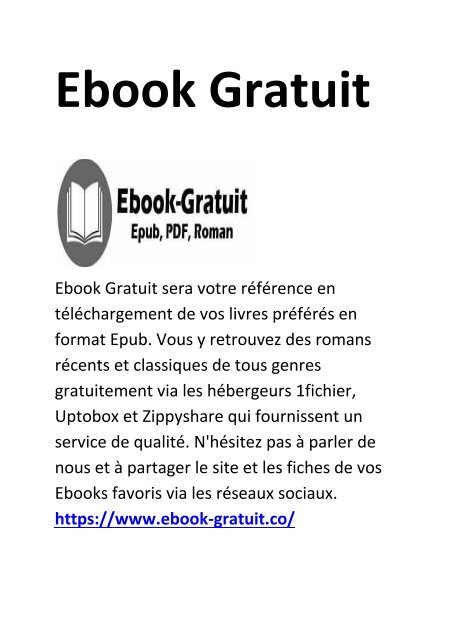 EBOOK GRATUIT TÉLÉCHARGER FORMAT EPUB
