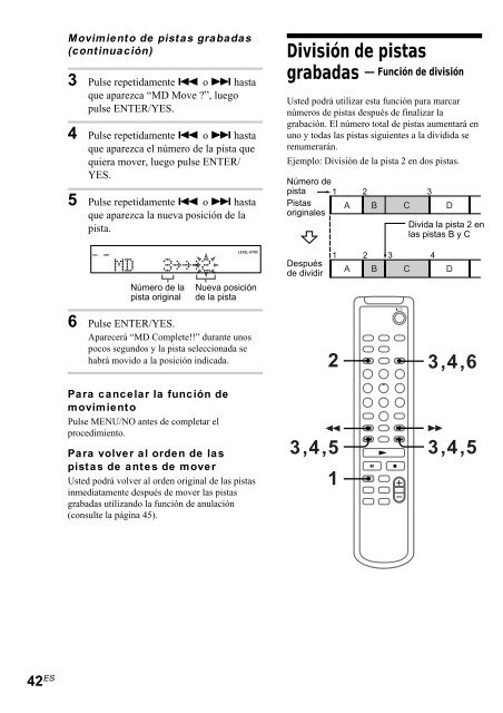 Sony CMT-SP55MD - CMT-SP55MD Consignes d&rsquo;utilisation Espagnol