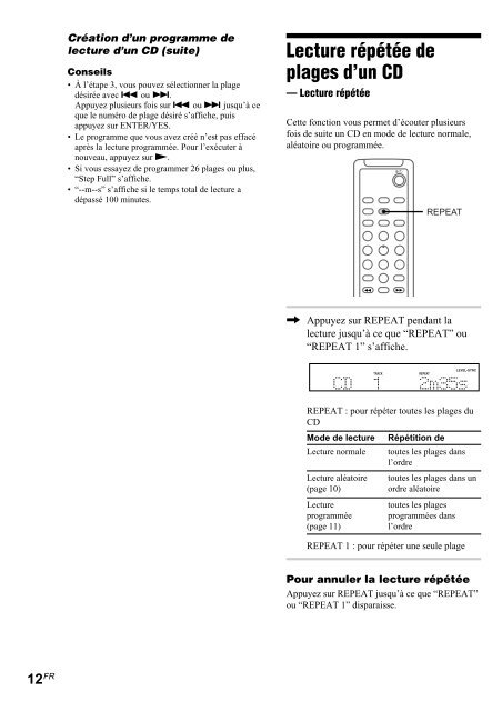 Sony CMT-SP55MD - CMT-SP55MD Consignes d&rsquo;utilisation Espagnol