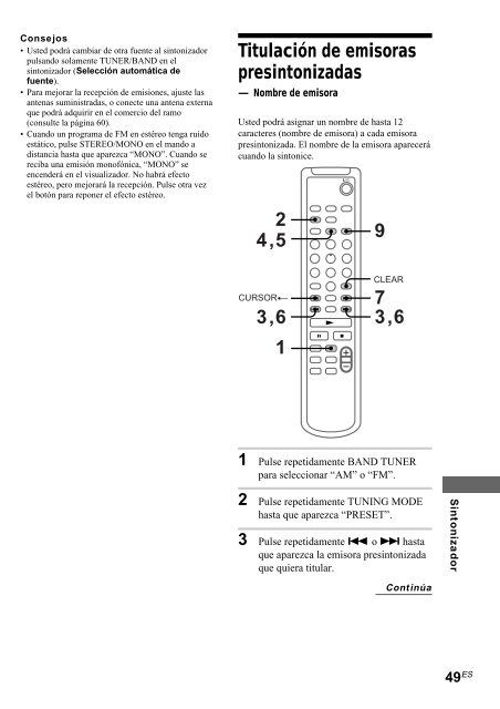 Sony CMT-SP55MD - CMT-SP55MD Consignes d&rsquo;utilisation Espagnol