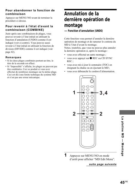 Sony CMT-SP55MD - CMT-SP55MD Consignes d&rsquo;utilisation Espagnol