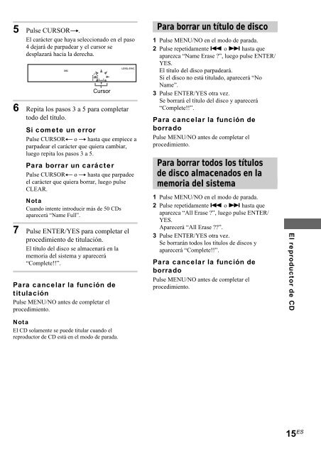 Sony CMT-SP55MD - CMT-SP55MD Consignes d&rsquo;utilisation Espagnol