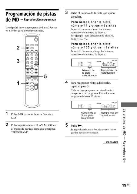 Sony CMT-SP55MD - CMT-SP55MD Consignes d&rsquo;utilisation Espagnol