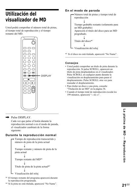 Sony CMT-SP55MD - CMT-SP55MD Consignes d&rsquo;utilisation Espagnol