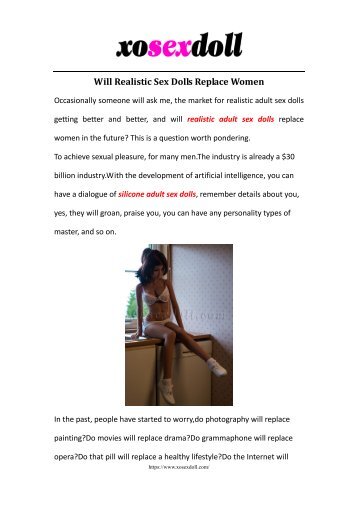 Will Realistic Sex Dolls Replace Women-Xosexdoll
