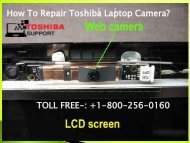 Toshiba Laptop Camera Repair Service
