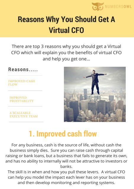 Small Business Should Hire a Virtual CFO