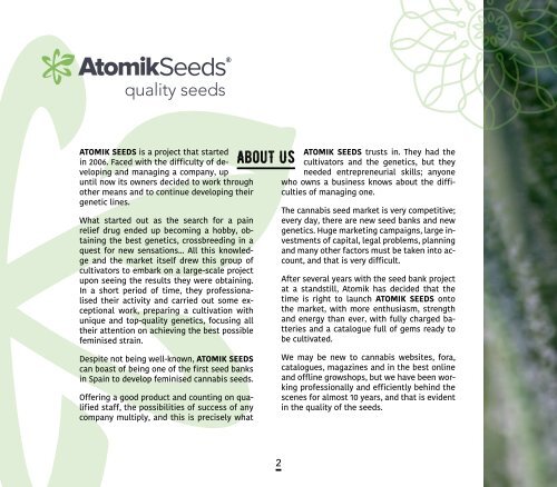 Atomik Seeds quality marijuana seeds