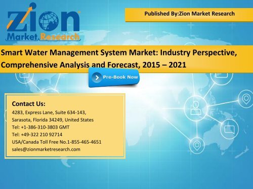 Global Smart Water Management System Market, 2016–2024