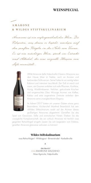 Weinspecial »Amarone & Wildes« DE