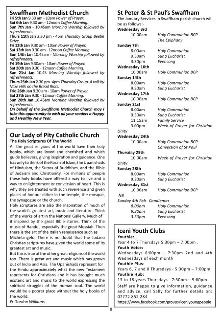 Swaffham Newsletter