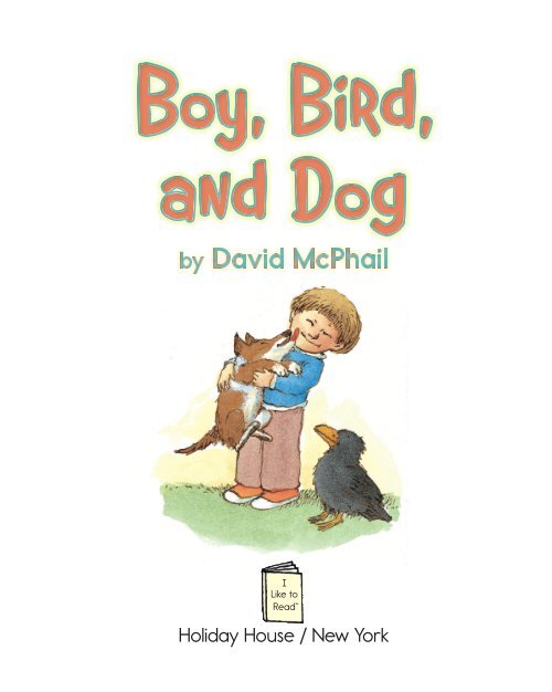 Boy Bird and Dog