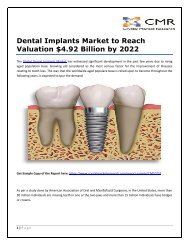 Dental Implants Market to Reach Valuation $4.92 Billion by 2022