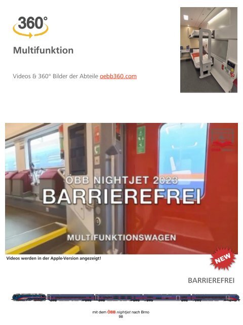 Brünn mit den ÖBB