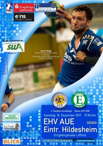 EHV Post: EHV Aue gegen Eintracht Hildesheim
