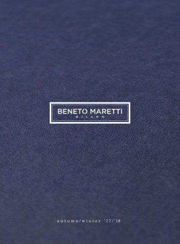 BENETOMARETTI AW17-18 Catalogue