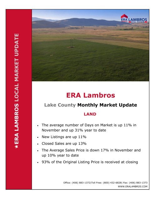 Lake County Land Market Update - November 2017