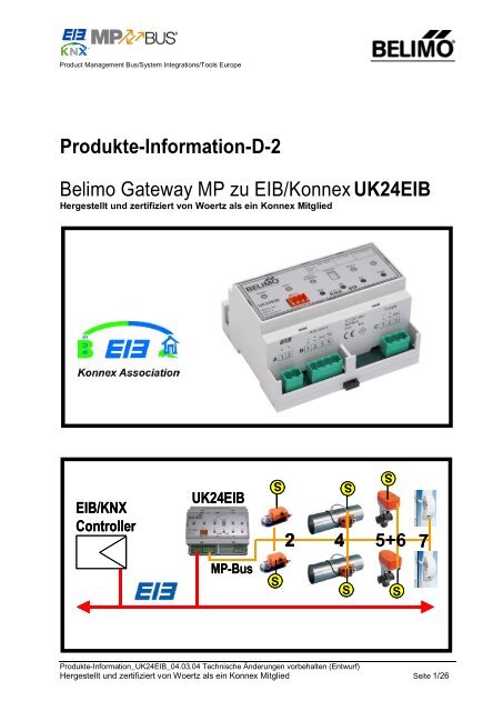 UK24EIB 4 5+6 7 EIB/KNX Controller 2 - Belimo