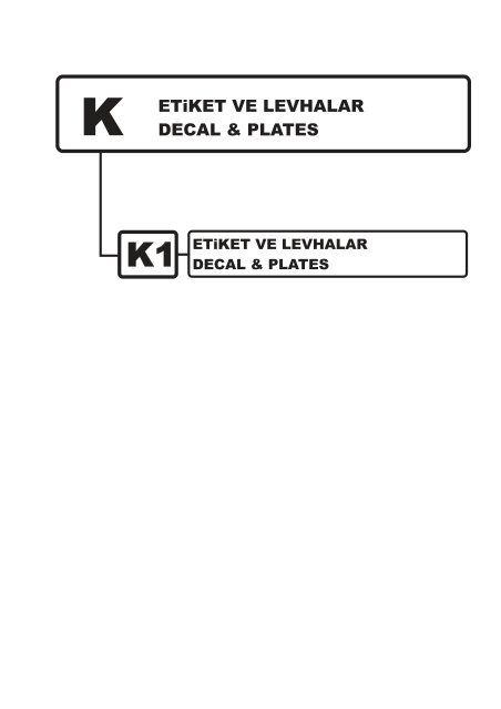 HIDROMEK 102 B SPARE PARTS CATALOG