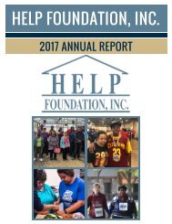 HELP Foundation, Inc. 2017 Annual Report (Projections)
