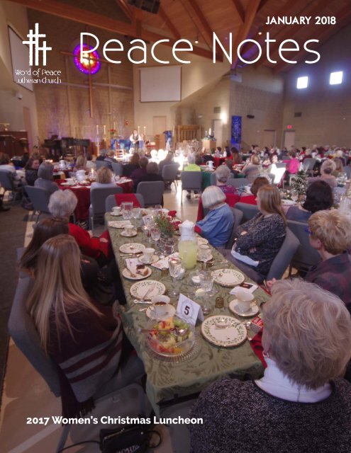 Peace Notes January 2018 - Word of Peace Lutheran Church