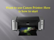 Want to use Canon Printer: Here is how to start?