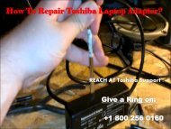 Repair Toshiba Laptop Adapter