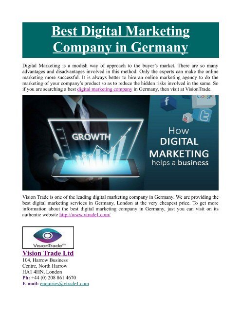 Best Digital Marketing Company in Germany