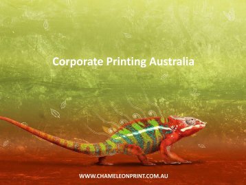 Corporate Printing Australia - Chameleon Print Group