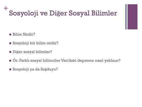 Sosyoloji Nedir (2)