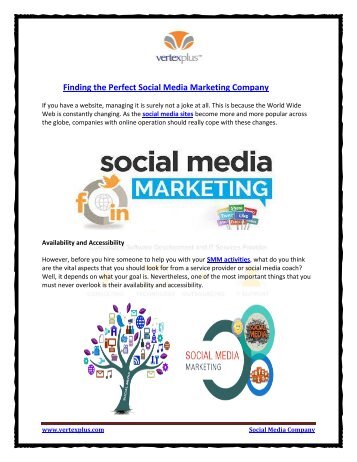 Finding the Perfect Social Media Marketing Company