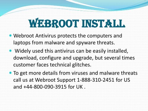 Webroot Install | Install Webroot | Webroot