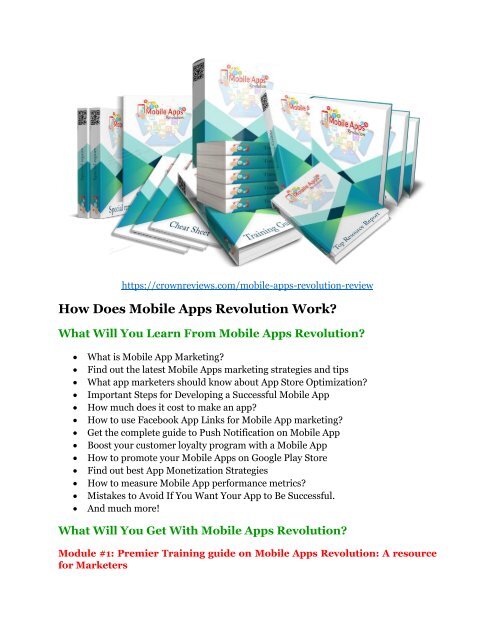 Mobile Apps Revolution review demo - Mobile Apps Revolution FREE bonus