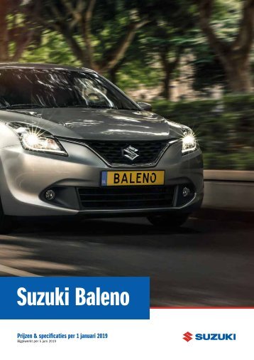 Suzuki Prijslijst Suzuki Baleno