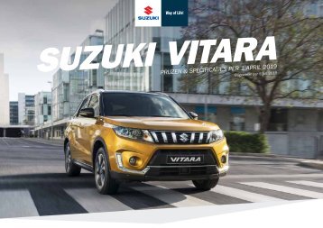 Suzuki Prijslijst Suzuki Vitara