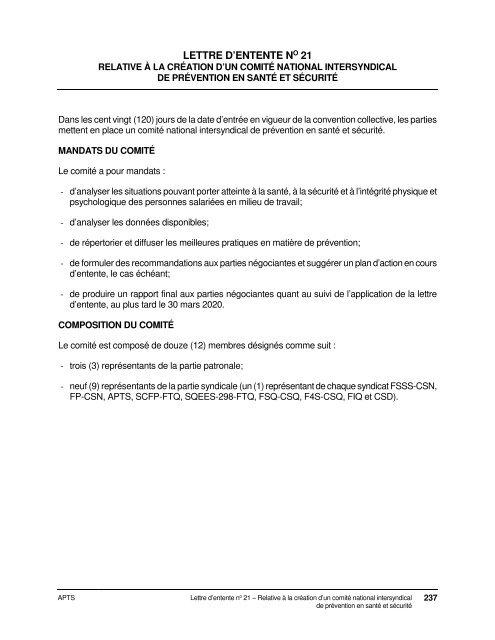 Dispositions nationales APTS 2016-2020