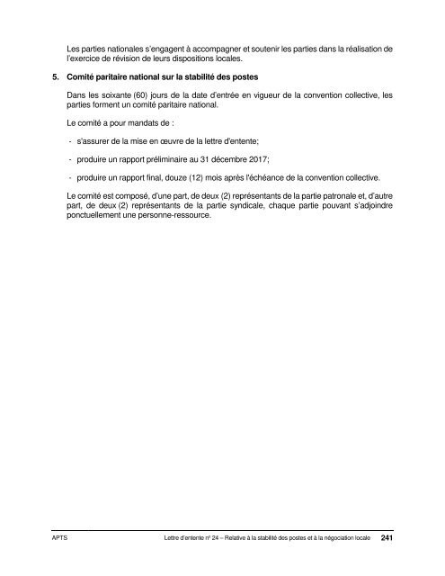 Dispositions nationales APTS 2016-2020