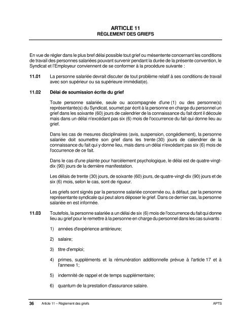 Dispositions nationales APTS 2016-2020