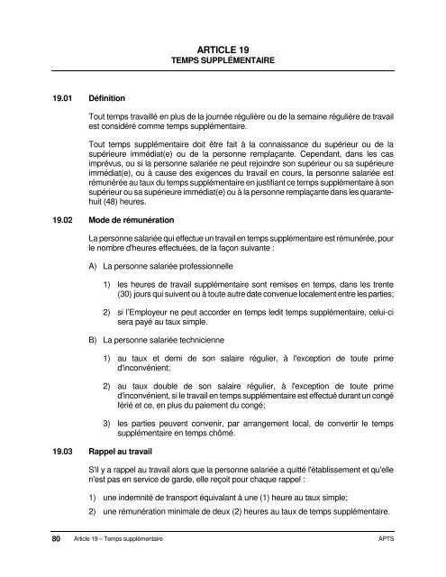 Dispositions nationales APTS 2016-2020