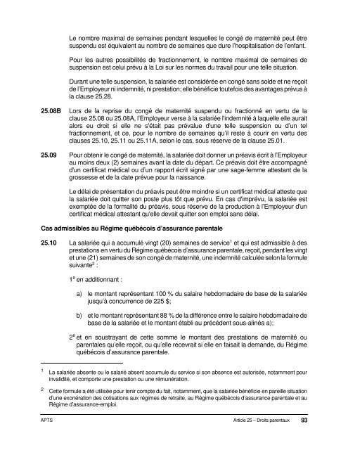 Dispositions nationales APTS 2016-2020